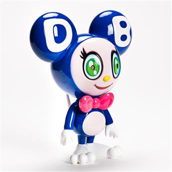 TAKASHI MURAKAMI Two DOB-kun Figures (Magenta and Blue).